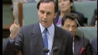 Paul Keating to Hewson: "You disgraceful, disgusting fraud"