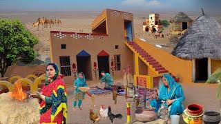 Desert Women Afternoon Routine in Summer | Village Life Pakistan | Traditional Desert Village Food