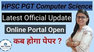 HPSC PGT COMPUTER SCIENCE Form Re-open official notification out | NET GYAN by Jyoti Budhwar