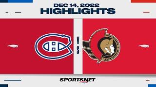 NHL Highlights | Canadiens vs. Senators - December 14, 2022