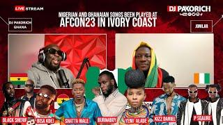 These are the Nigerian and Ghanaian Songs been Played At Afcon23 in Ivory Coast