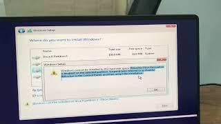 Fix Windows Installation Error: Disable BitLocker in Control Panel & Restart Installation