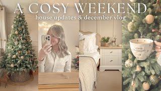 cosy december vlog | house updates, garden centre & unboxing haul