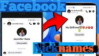 How to Give  your  Girlfriend | Boyfriend || Lovers  Nickname  on  Facebook profile