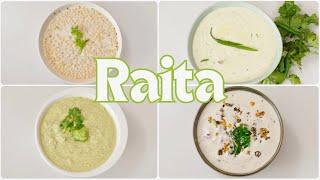 गर्मी में आपको ठंडा रखके रायता की ये रेसिपी मिनटों में बनाये ये चार रायते | Kunal Kapur Raita Recipe