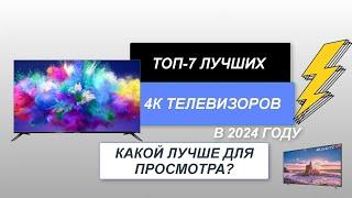 ТОП-7. Лучшие 4к телевизоры. Рейтинг 2024 года. Какой телевизор с 4к разрешением лучше выбрать?