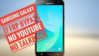 Samsung Galaxy j7 Frp bypass No YouTube No TalkBack 2021