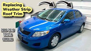 How To Replace Roof Trim Weather Strip on Toyota Corolla 2009-2013