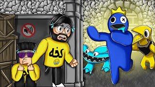 روبلوكس واجهنا انا وحمودي الوحش الازرق وعصابته  !! roblox rainbow friends