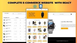 How To Build Complete Ecommerce Website Using React JS | Ecommerce Website Using React JS