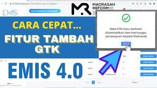 CARA MENDAFTARKAN GTK BARU DI EMIS 4 0