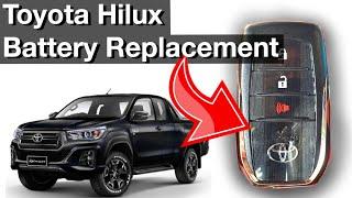 Battery replacement on Toyota Hilux keyphob (How to instructions manual)