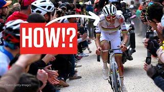 The Moment That Almost Cost Tadej Pogacar Strade Bianche 2025!