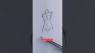 How to Draw a Female Figure: Easy Step-by-Step Guide  #art #drawing #shorts #satisfying  #foryou