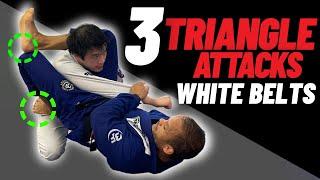 3 Unstoppable Triangle Attacks For ( White Belts)