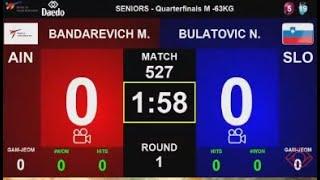 M -63 kg SF BANDAREVICH Maksim AIN - BULATOVIC Nikolaj SLO Bosnia and Herzegovina Open G1 Sarajevo