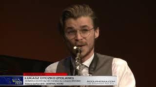 Andorra SaxFest 2019 Semifinal   Lukasz Dyczko   Sonata in Eb Nº2 by J  Brahms