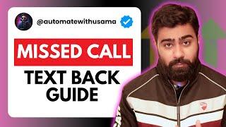 GoHighLevel Missed call Text Back Automation | How to setup missed call text back | GHL Tutorial