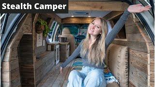 MINIVAN CAMPER CONVERSION | Van Tour of Minivan Converted to Unique Tiny Home