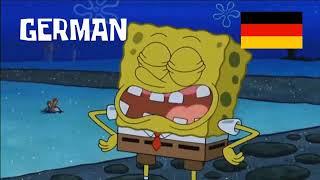 Spongebob speaking German in English and Bavarian in German