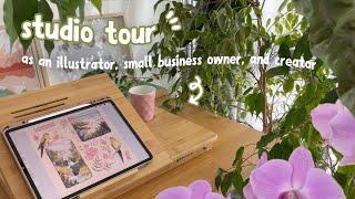 Illustrator's studio houseplant tour