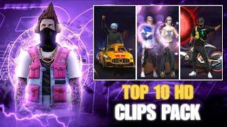 Free Fire Top 10 Xml + Cc + Clips ff Clips For Editingff Emote Clips ff clip