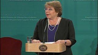 Presidenta Bachelet promulgó simplificación de la reforma tributaria