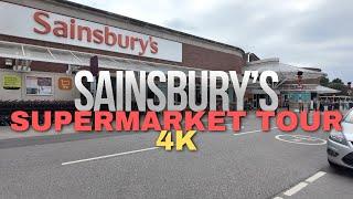 Sainsbury's Supermarket Tour - British Grocery Shopping Vlog [4K]