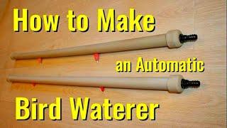 How to make an automatic bird watering system.