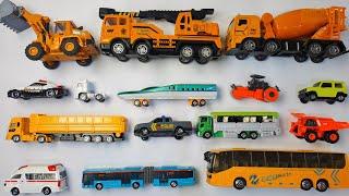 Learning Street Vehicles and Contructions Vehicles For Kids | Ambulance, Police Car, City Bus