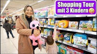 Shopping mit 3 Kindern im Spielzeug Paradies  Elisa singt & tanzt | Roller & Helm | Mamiseelen