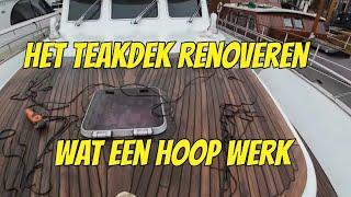 TEAK DECK RENOVATION part 1 EP 292 (yacht vlog)