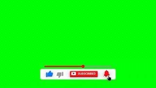 Like, Subscribe, Bell - Green Screen Footage