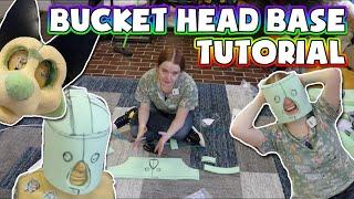 The EASIEST way to start your fursuit head! | Bucket head base tutorial