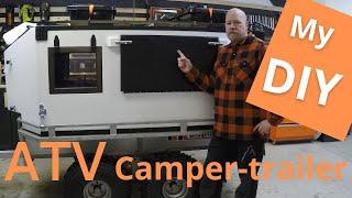 Hjemme bygget ATV / UTV Camping-henger./ Home built ATV / UTV camper-trailer.