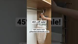 Buy now while supplies last! functionalclosets.com