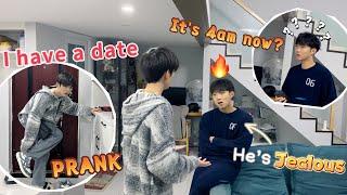 Going To A Date At 4amMaking My Boyfriend Jealous Prank He is really angry Cute Gay Couple