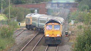 The Eastriggs Eloper and other Trains North of Carlisle: 57 hauled into MOD plus Azumas  14 Sep 24