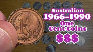 These Coins Can Be Valuable  Australian One Cent Coins 1966-1990