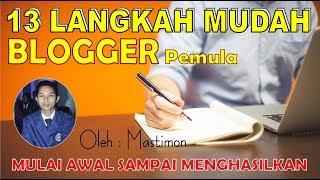 Tutorial Blogger Pemula Lengkap