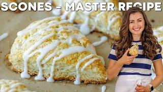 HOW TO MAKE SCONES RECIPE + Easy Lemon Glaze