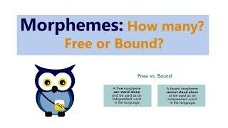 Morphemes: How many? Free or bound?