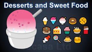 Emoji Meanings Part 21 - Desserts and Sweet Food | English Vocabulary