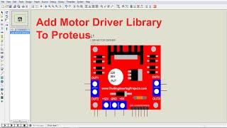 Add L298 Motor Driver Library to Proteus