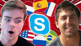 When Polyglots Meet on Skype for the 1st Time.. ft. Wouter Corduwener | Multilingual Conversation