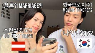 [ Q&A] How did we meet? Marriage and Children? First impressions? Moving to Korea? 국제커플