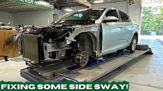 Fixing Some Side Sway! #autobody #bodyshop #bodywork #collision #autorepair #worklife #bluecollar