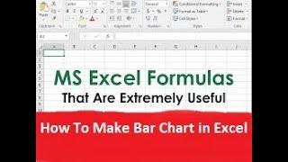 Make Bar Chart in Excel| Excel Shortcuts and Formula | WFM Call Center | Must Watch