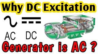 Why we use Direct Current supply not Alternating Current in Generator excitation system  ???????