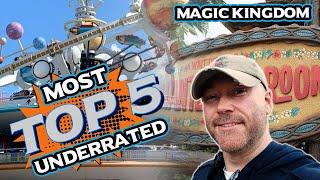 Magic Kingdom Top 5 MOST UNDERRATED Attractions | Don't miss these Hidden Gems at Disney World